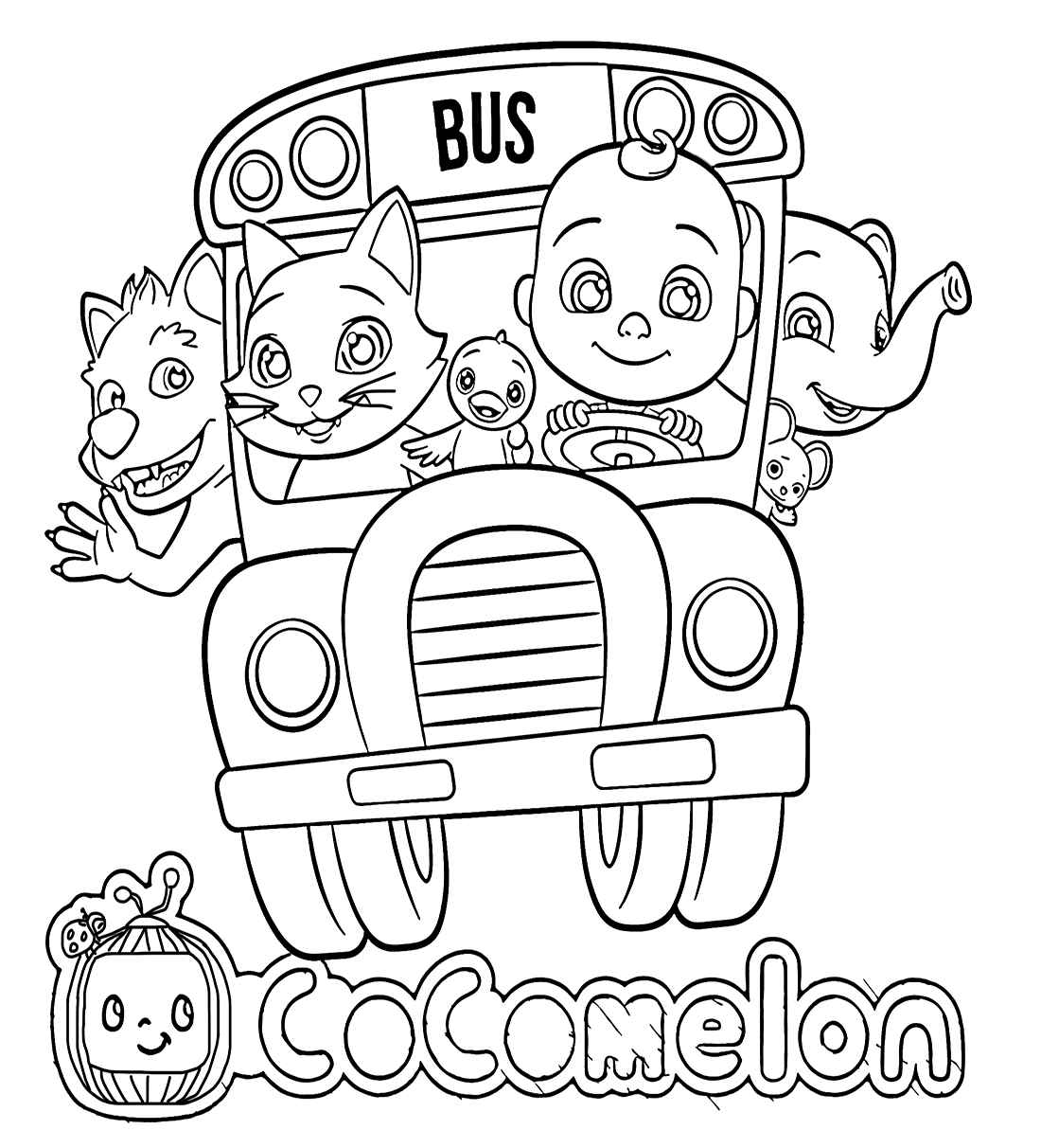 Desenho de Cocomelon Desenho Colorir Imprimir 16