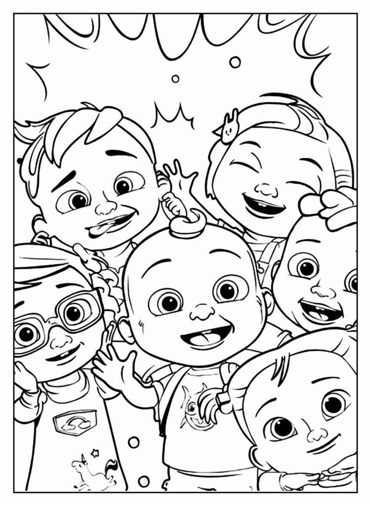 Desenho de Cocomelon Desenho Colorir Imprimir 31