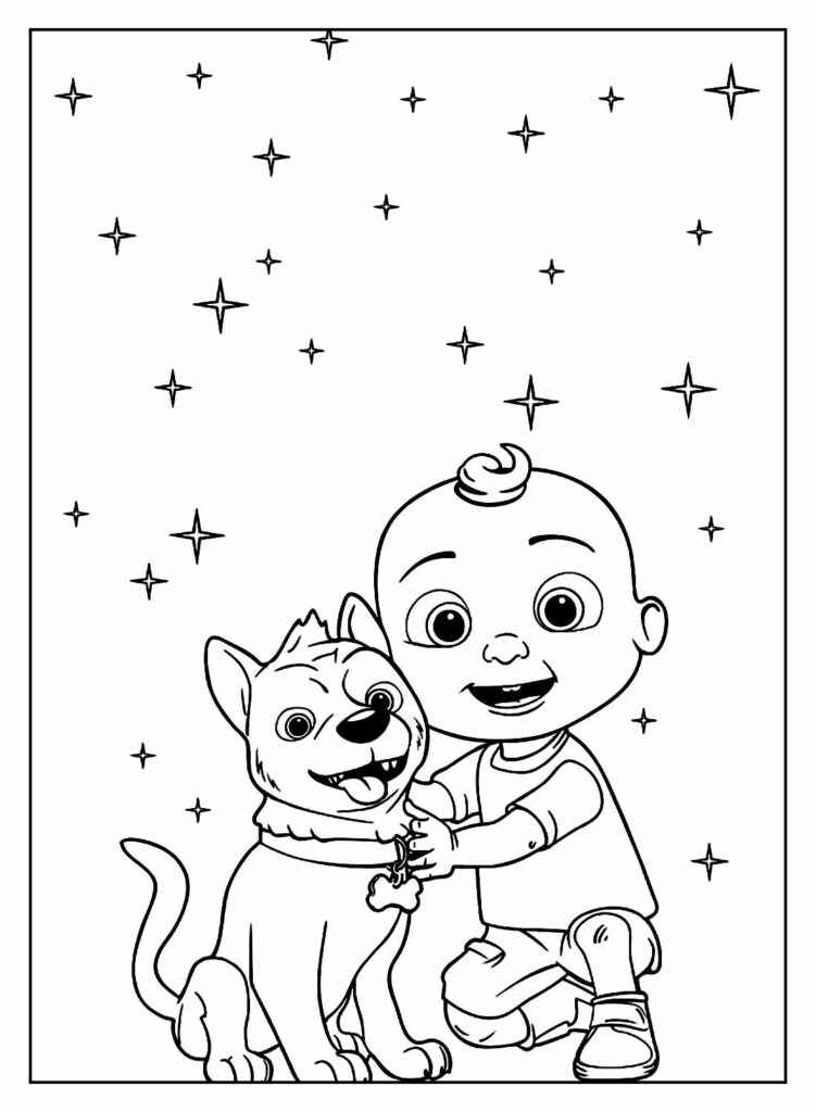 Desenho de Cocomelon Desenho Colorir Imprimir 34