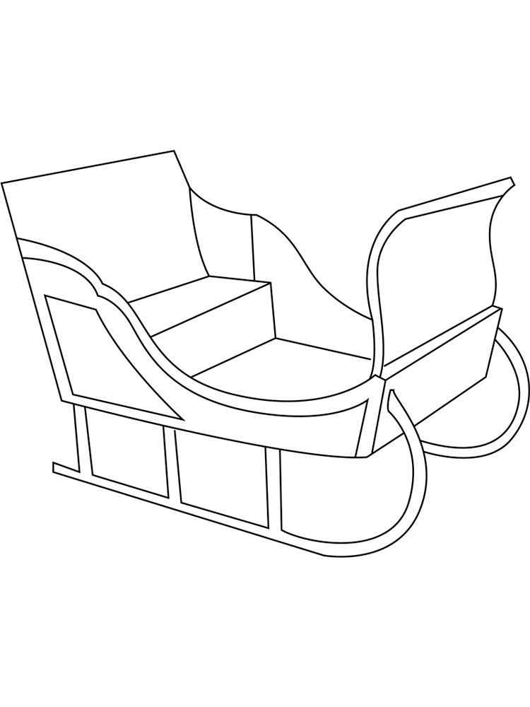 Desenho de Treno Do Papai Noel Desenho Colorir Imprimir 15