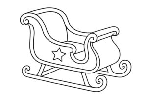 Desenho de Treno Do Papai Noel Desenho Colorir Imprimir 19