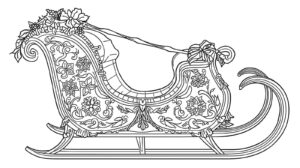 Desenho de Treno Do Papai Noel Desenho Colorir Imprimir 20