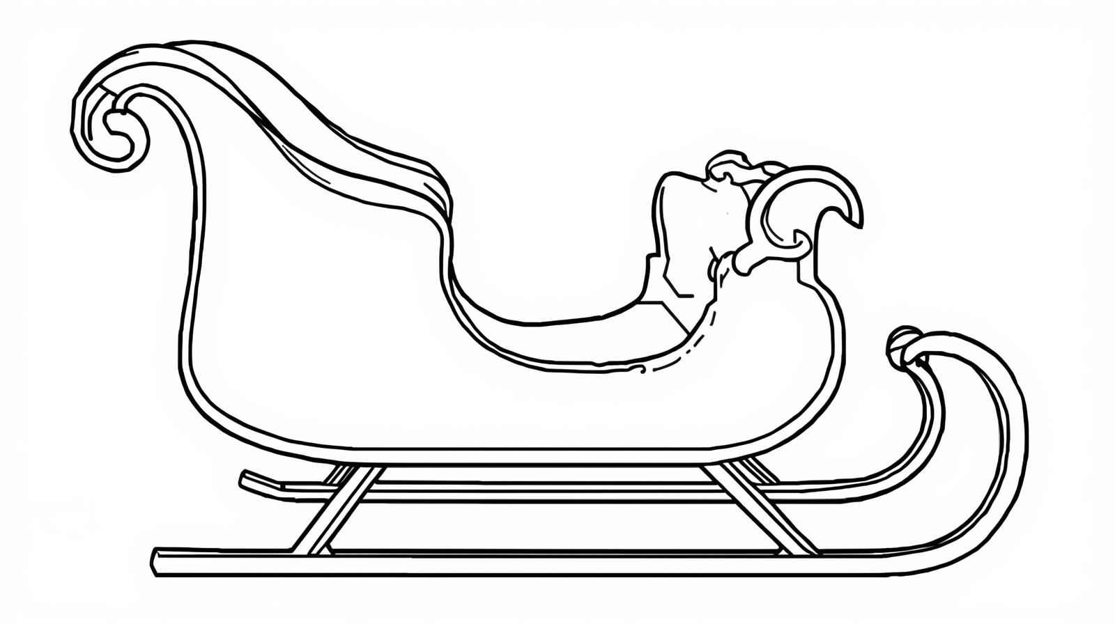 Desenho de Treno Do Papai Noel Desenho Colorir Imprimir 22