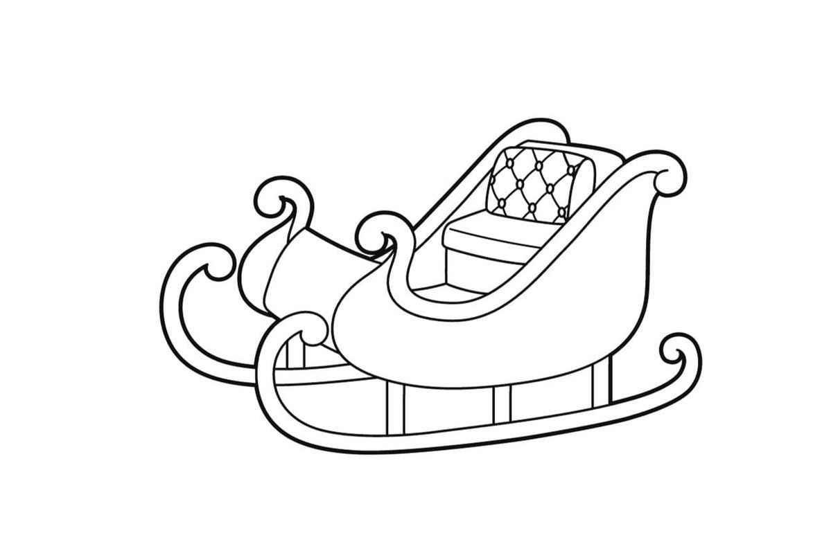 Desenho de Treno Do Papai Noel Desenho Colorir Imprimir 23