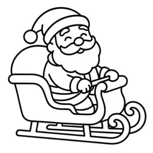 Desenho de Treno Do Papai Noel Desenho Colorir Imprimir 28