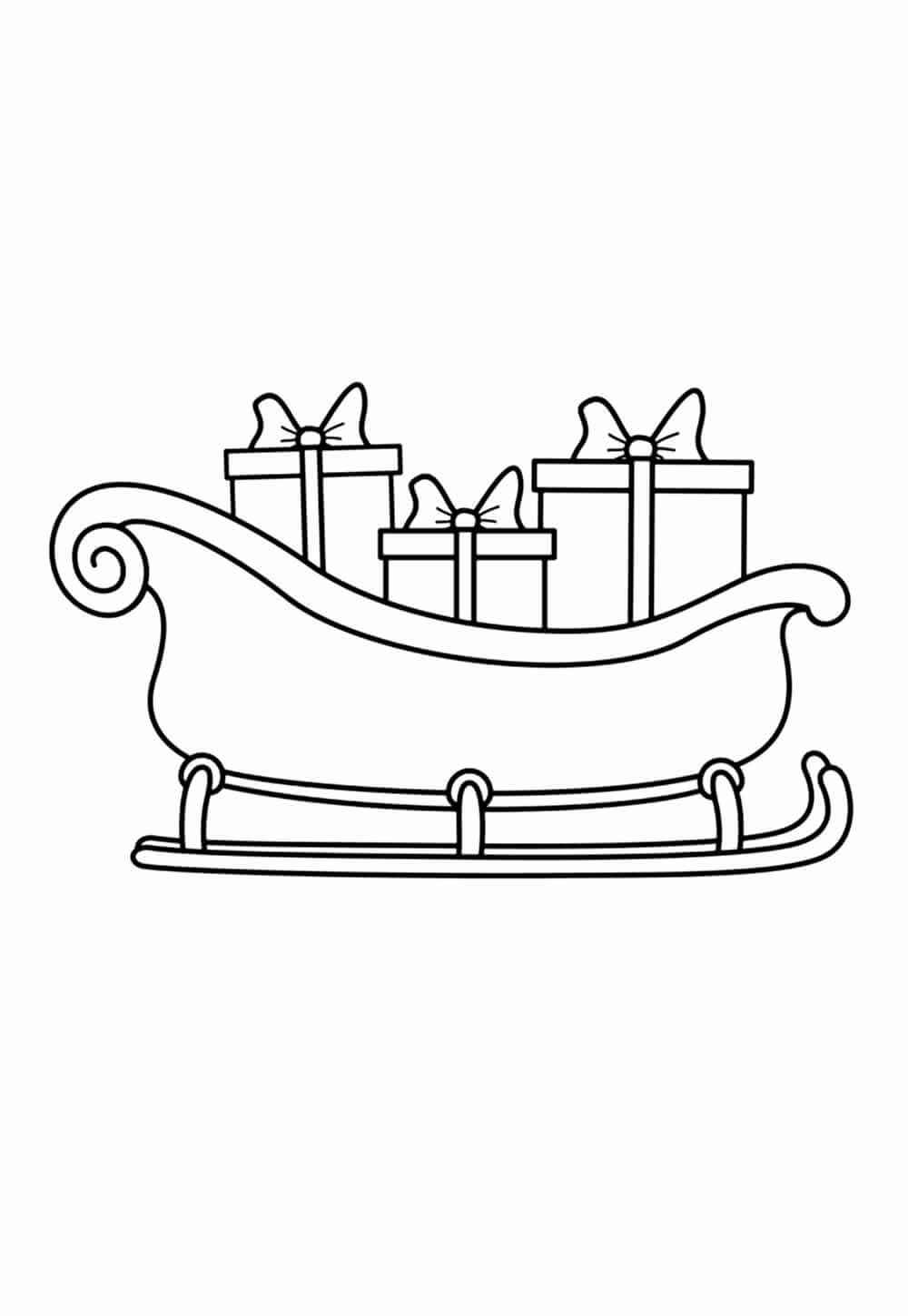 Desenho de Treno Do Papai Noel Desenho Colorir Imprimir 34