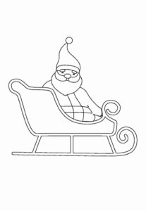 Desenho de Treno Do Papai Noel Desenho Colorir Imprimir 36