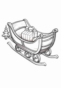 Desenho de Treno Do Papai Noel Desenho Colorir Imprimir 37