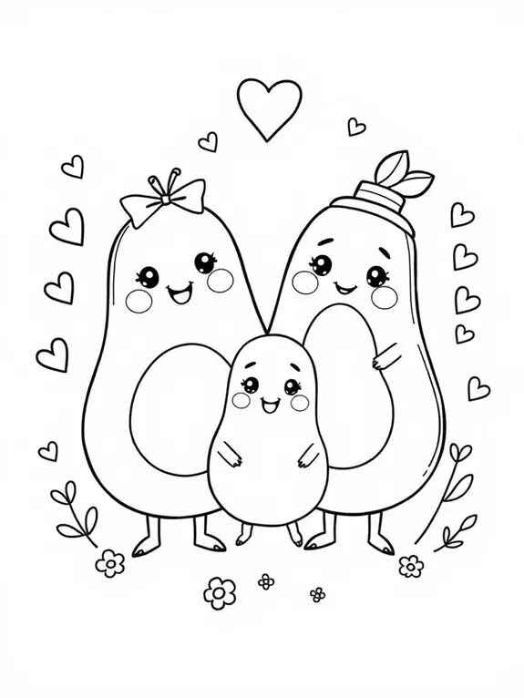 Desenho de Abacate Desenho Colorir Imprimir 12