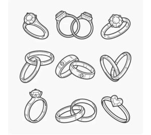 Desenho de Anel Desenho Colorir Imprimir 01