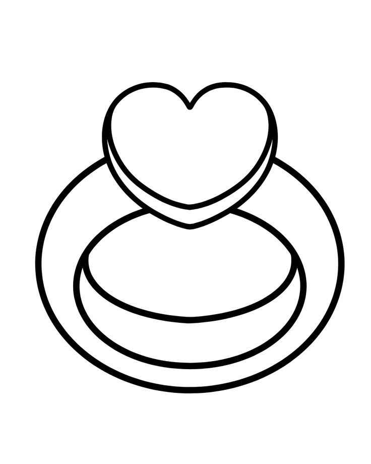 Desenho de Anel Desenho Colorir Imprimir 06