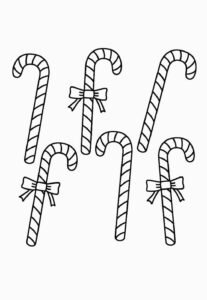 Desenho de Bengala De Natal Desenho Colorir Imprimir 10