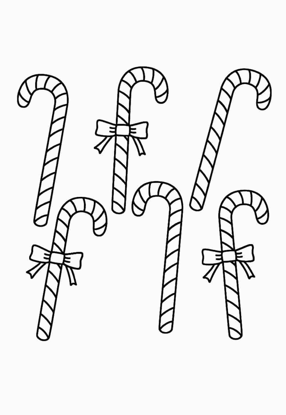 Desenho de Bengala De Natal Desenho Colorir Imprimir 10