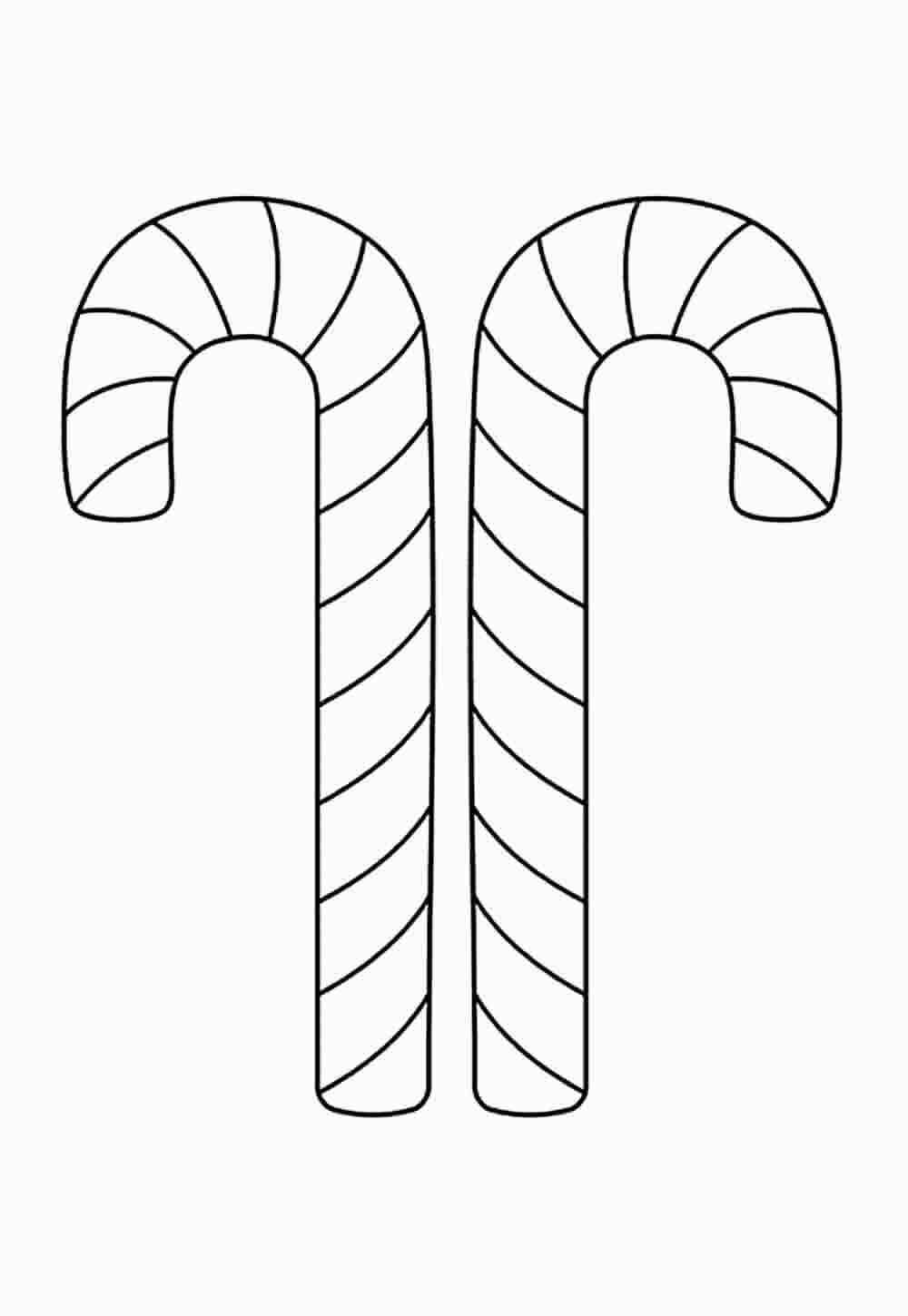 Desenho de Bengala De Natal Desenho Colorir Imprimir 11