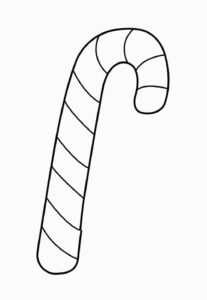 Desenho de Bengala De Natal Desenho Colorir Imprimir 13