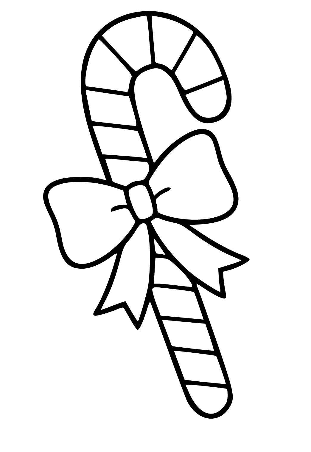 Desenho de Bengala De Natal Desenho Colorir Imprimir 17