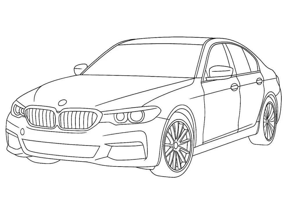 Desenho de Bmw Desenho Colorir Imprimir 01