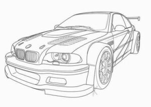 Desenho de Bmw Desenho Colorir Imprimir 05