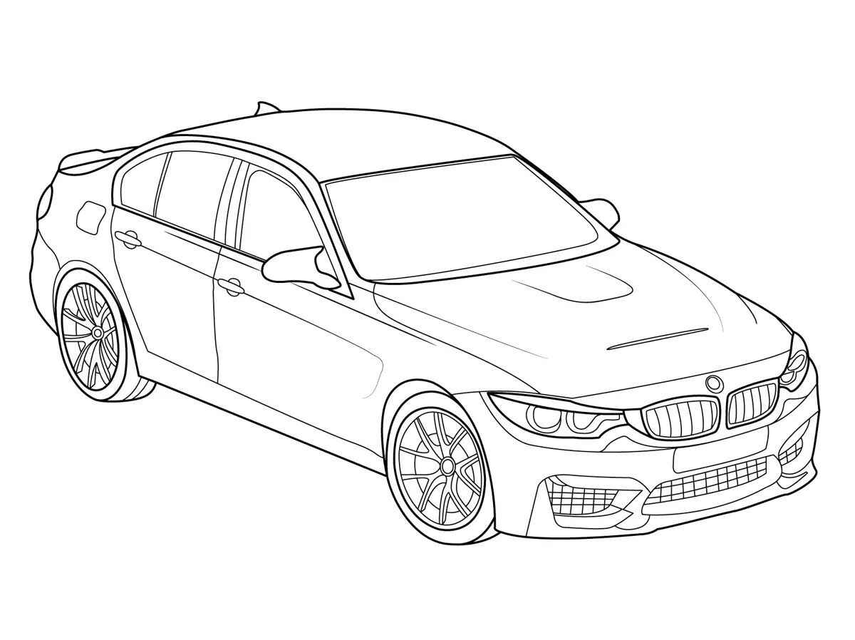 Desenho de Bmw Desenho Colorir Imprimir 24