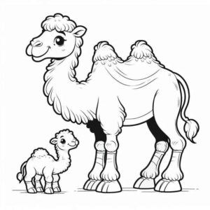 Desenho de Camelo Desenho Colorir Imprimir 11