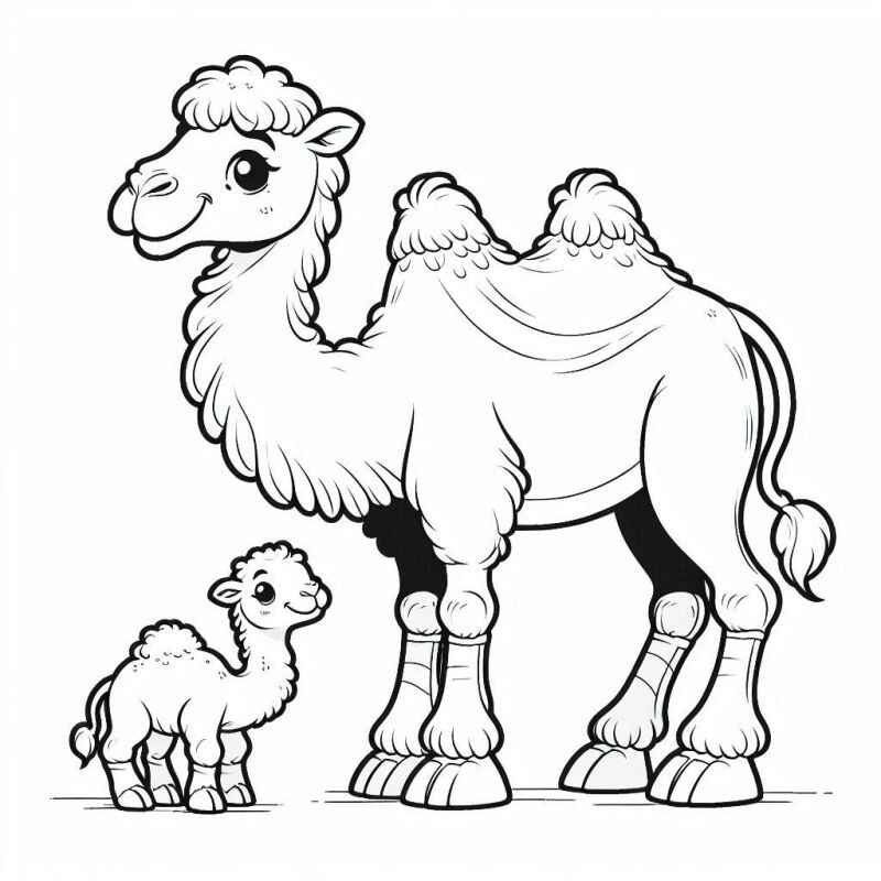 Desenho de Camelo Desenho Colorir Imprimir 11