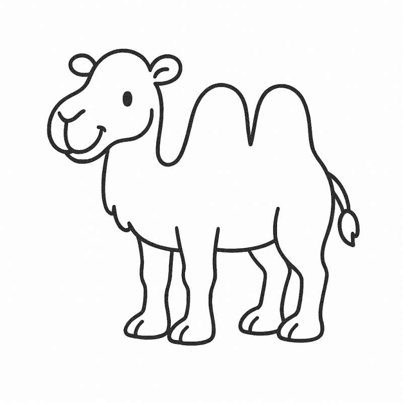 Desenho de Camelo Desenho Colorir Imprimir 15