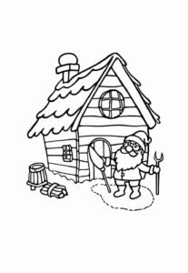 Desenho de Casa Do Papai Noel Desenho Colorir Imprimir 20