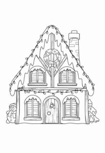 Desenho de Casa Do Papai Noel Desenho Colorir Imprimir 21