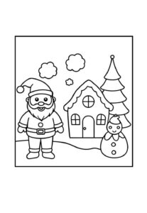 Desenho de Casa Do Papai Noel Desenho Colorir Imprimir 27