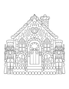 Desenho de Casa Do Papai Noel Desenho Colorir Imprimir 33