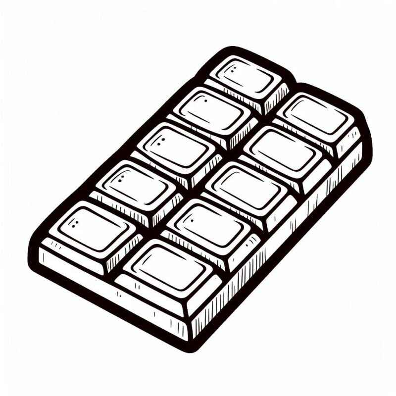 Desenho de Chocolate Desenho Colorir Imprimir 09