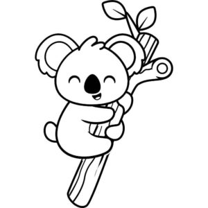 Desenho de Coala Desenho Colorir Imprimir 01