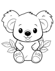 Desenho de Coala Desenho Colorir Imprimir 08