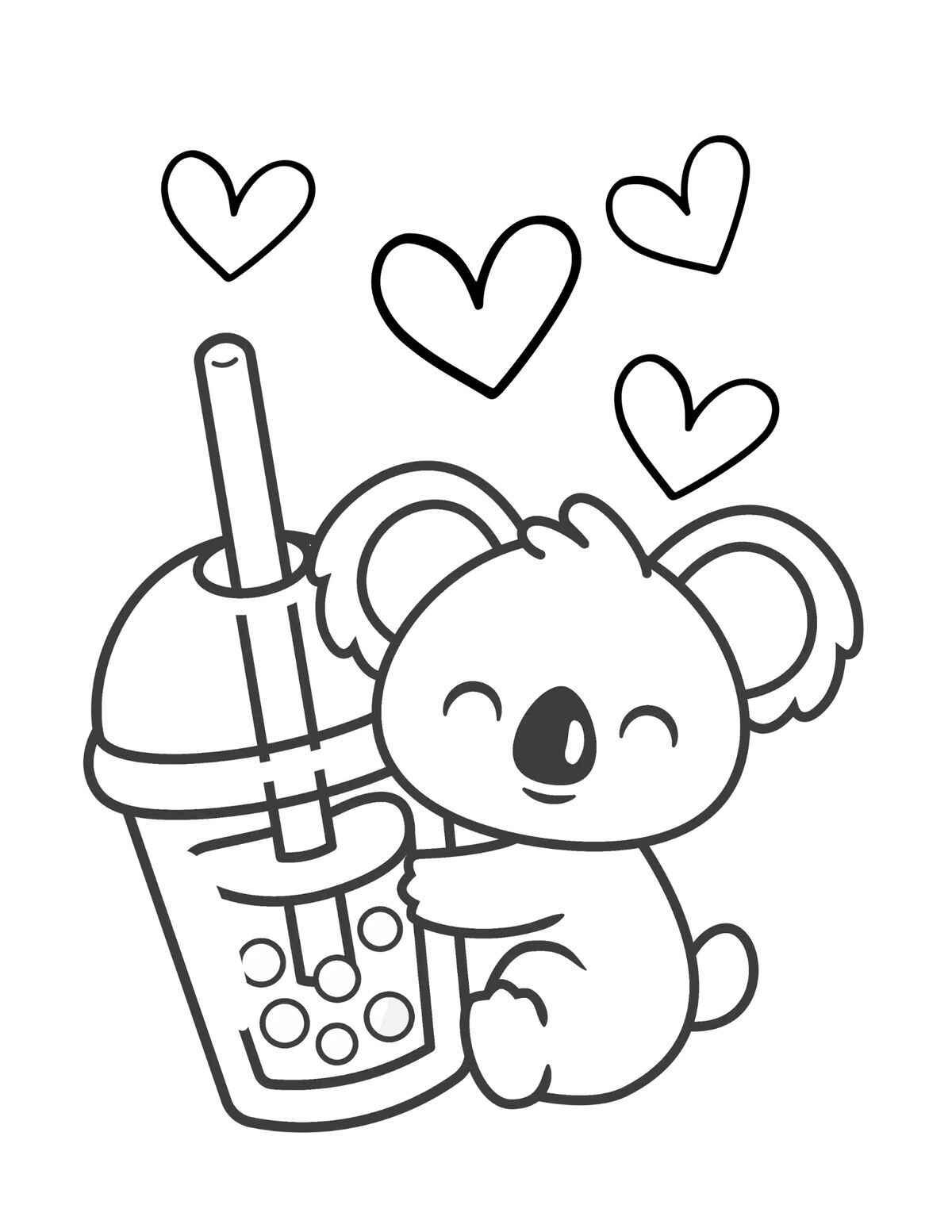 Desenho de Coala Desenho Colorir Imprimir 14