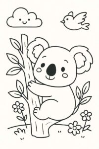 Desenho de Coala Desenho Colorir Imprimir 20