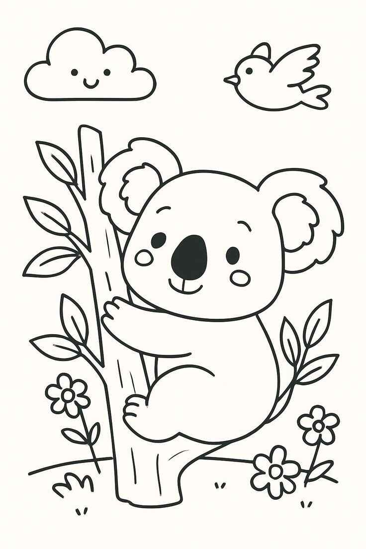 Desenho de Coala Desenho Colorir Imprimir 20