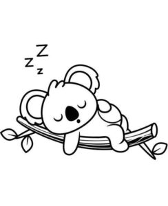 Desenho de Coala Desenho Colorir Imprimir 22