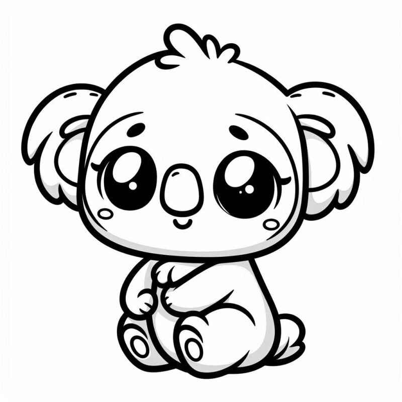 Desenho de Coala Desenho Colorir Imprimir 24