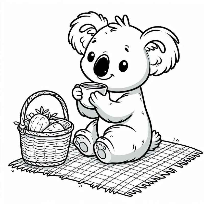 Desenho de Coala Desenho Colorir Imprimir 27