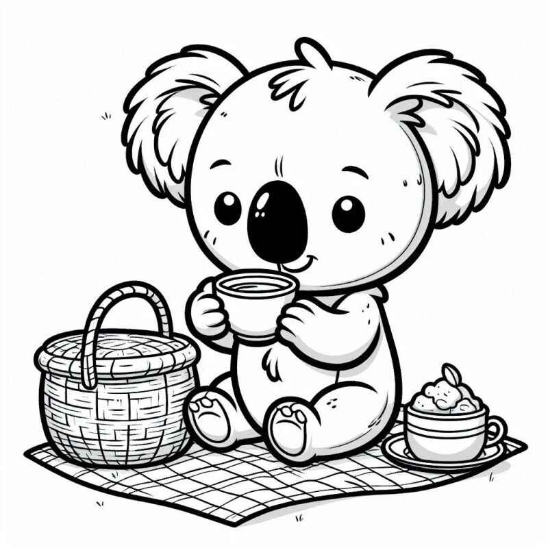 Desenho de Coala Desenho Colorir Imprimir 28