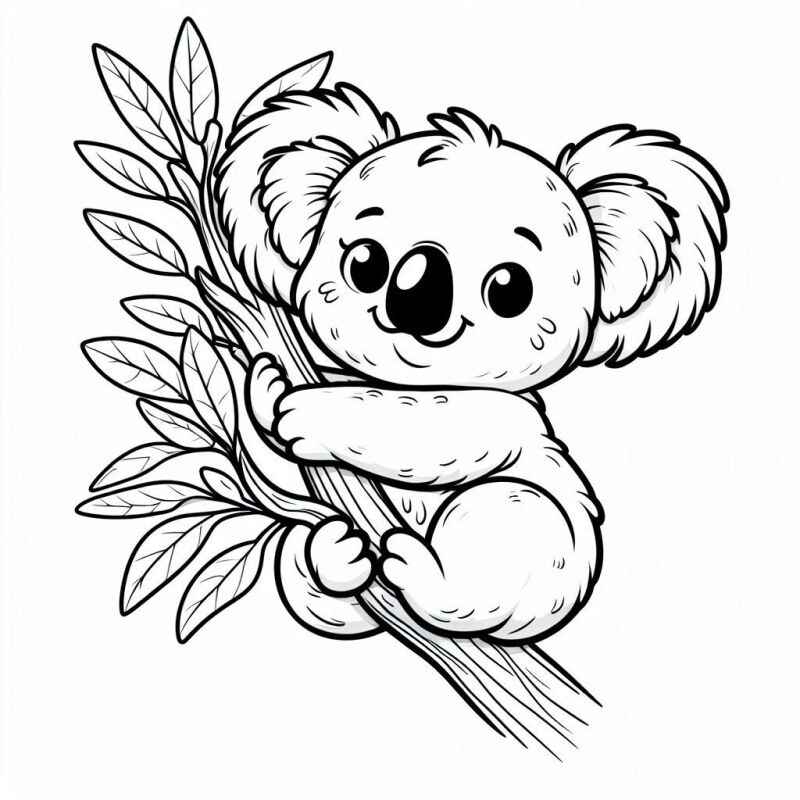 Desenho de Coala Desenho Colorir Imprimir 31