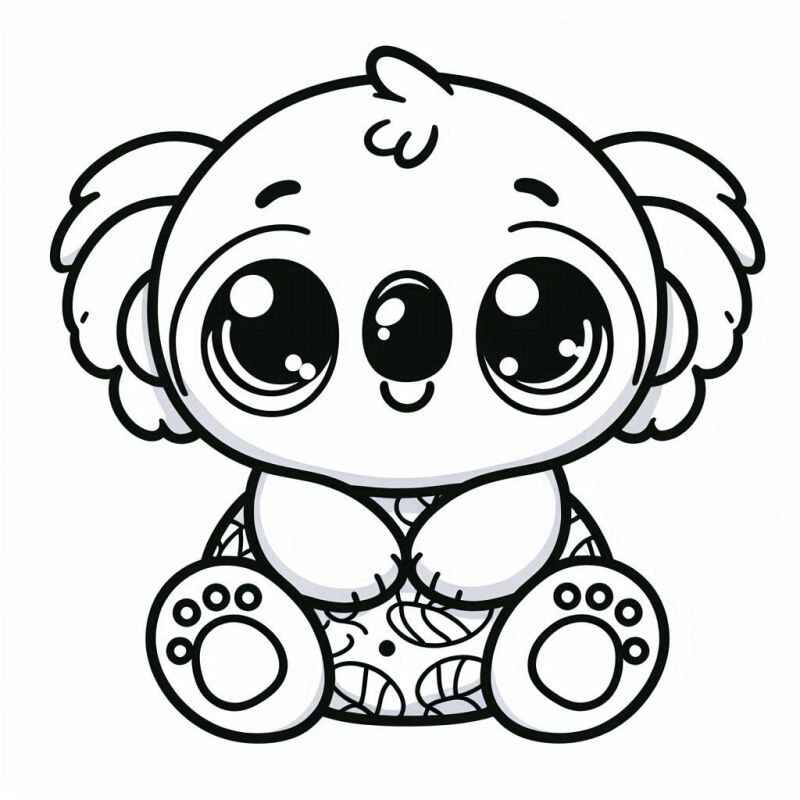 Desenho de Coala Desenho Colorir Imprimir 32