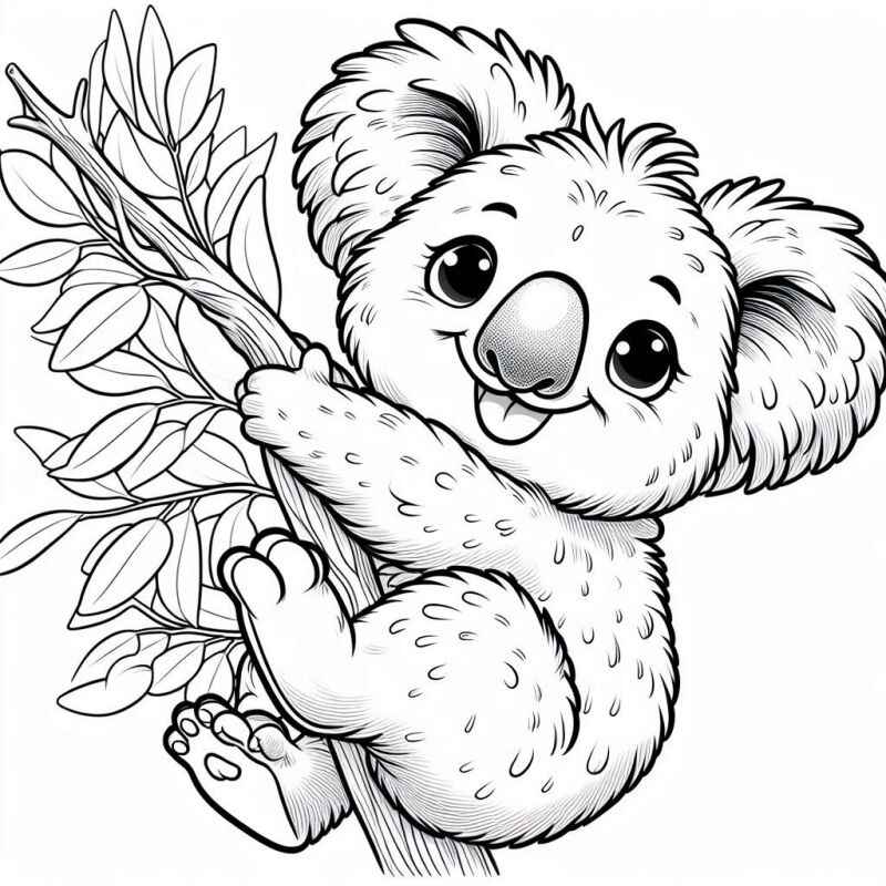 Desenho de Coala Desenho Colorir Imprimir 33