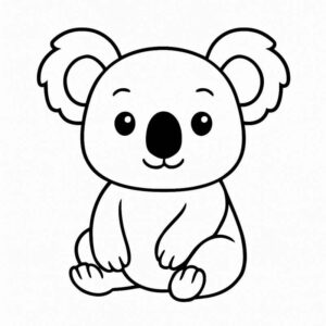 Desenho de Coala Desenho Colorir Imprimir 34