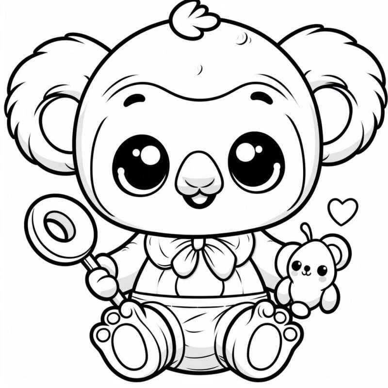 Desenho de Coala Desenho Colorir Imprimir 36