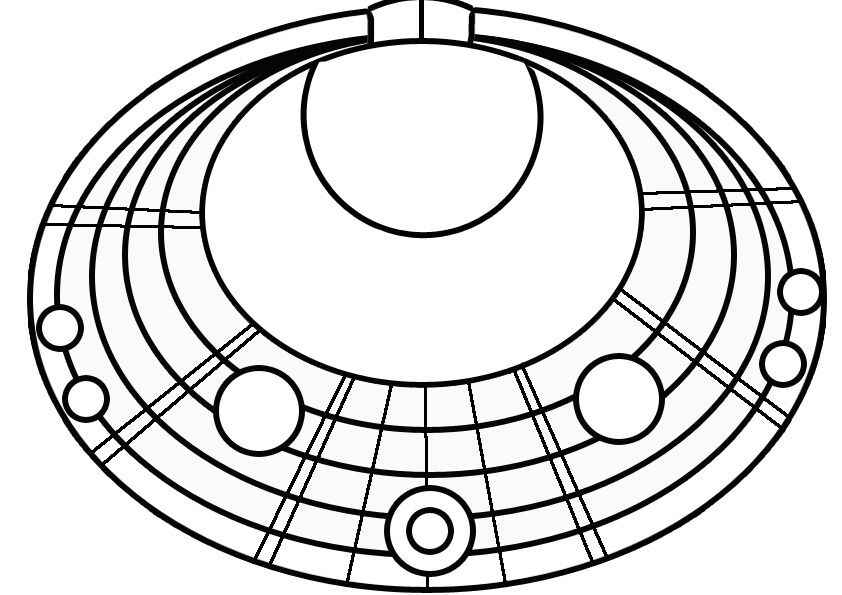 Desenho de Colar Africano Desenho Colorir Imprimir 07