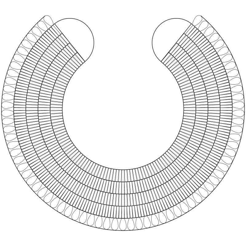 Desenho de Colar Africano Desenho Colorir Imprimir 11