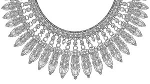 Desenho de Colar Africano Desenho Colorir Imprimir 16
