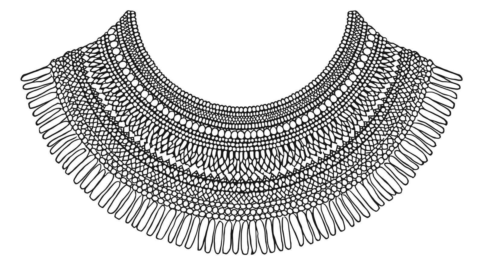 Desenho de Colar Africano Desenho Colorir Imprimir 18