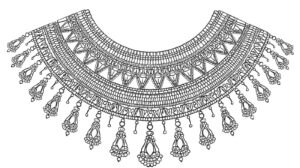 Desenho de Colar Africano Desenho Colorir Imprimir 21